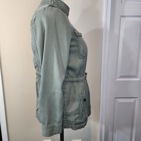 LOFT Drawstring Utility Jacket Size Small Petite - Picture 10 of 16